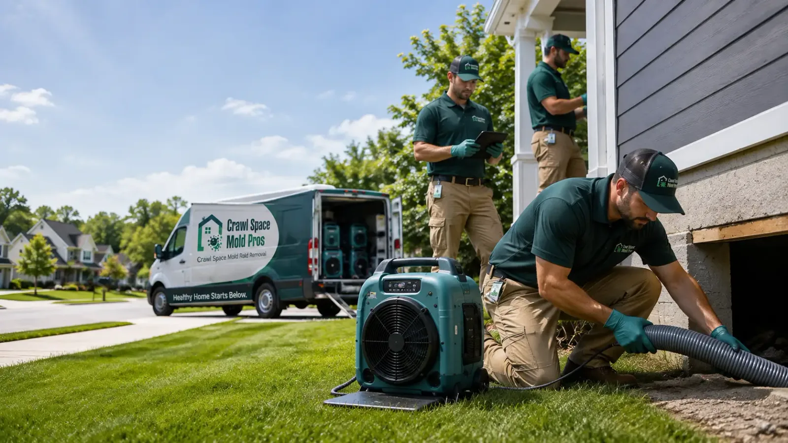 Crawl Space Mold Removal in Unionville, VA